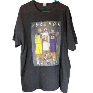 Legends Basketball T-Shirt Kobe Bryant Michael‎ Jordan LeBron James Men's XL